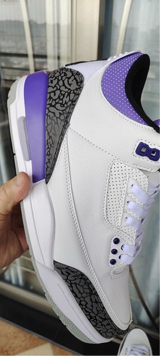 Nike Air Jordan 3 Retro White/Purple – NUEVAS
