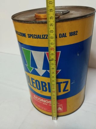 Scatola Latta pubblicita vintage olio  Oleobliz
