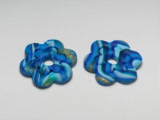 Pendientes florales multicolor