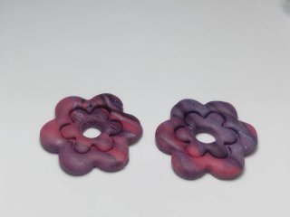 Pendientes florales multicolor