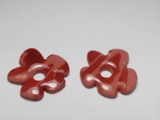 Pendientes florales multicolor
