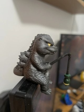 Figura Godzilla 3D para monitor