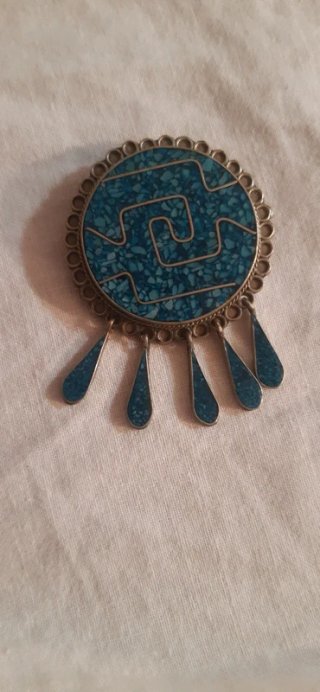 Collana Scarabeo e Spilla Alpaca Messico