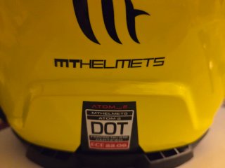 Casco Modular MT Amarillo Talla M