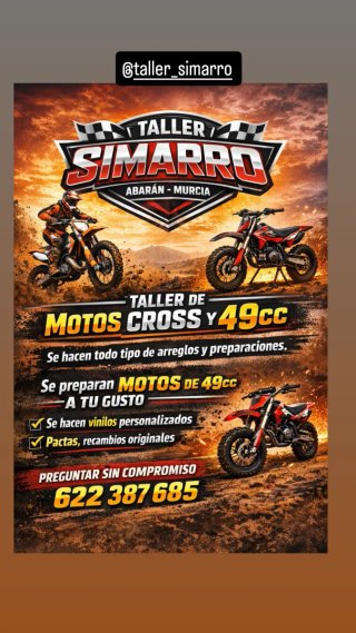 Mecánico de motos de Cross y 49cc