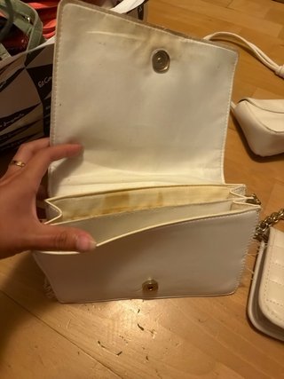 Lote 3 bolsos blancos