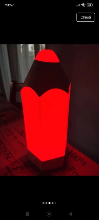 Lampada LED a forma di matita