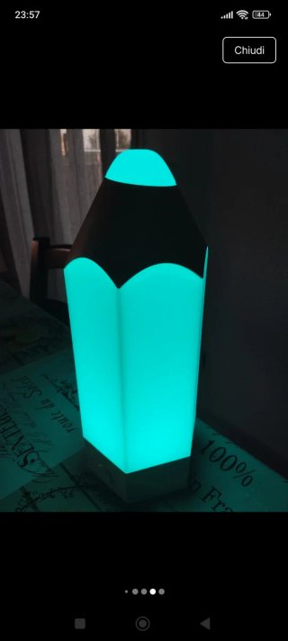Lampada LED a forma di matita