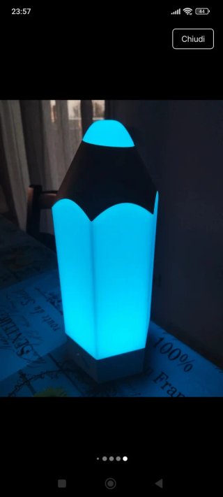 Lampada LED a forma di matita