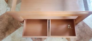 Mesa de centro madera y cristal