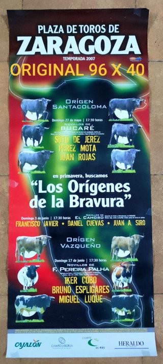CARTEL TOROS ZARAGOZA