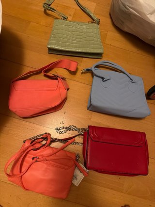 Lote 5 Bolsos Mujer Colores