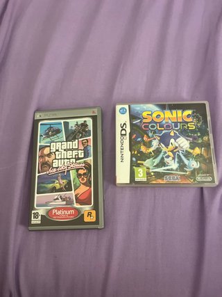 Juegos PSP y Nintendo DS: Grand Theft Auto y Sonic