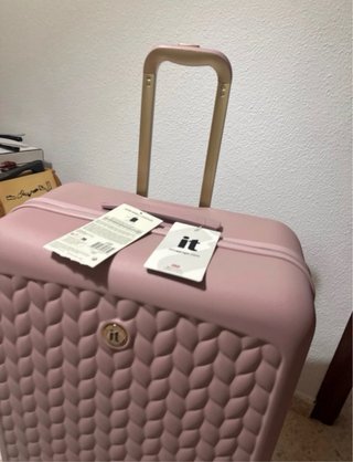 Maleta de viaje rosa maxi
