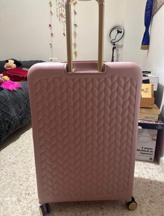 Maleta de viaje rosa maxi