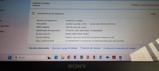 Portátil Sony VAIO i7