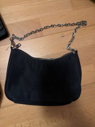 Lote 3 bolsos: negro, cebra y cadena