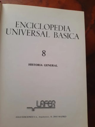 Colección de 8 tomos de la Enciclopedia Universal