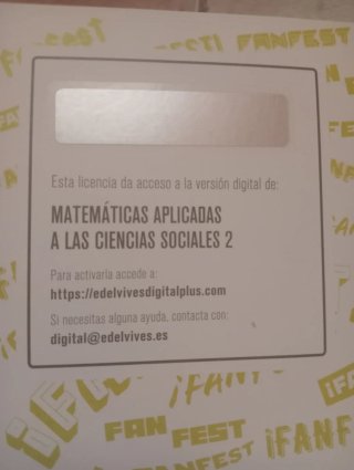 Matemáticas Aplicadas a las Ciencias Sociales 1...