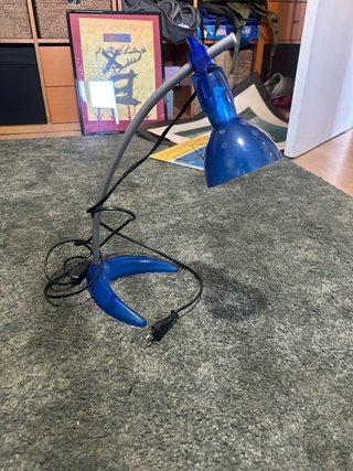 Lámpara Escritorio Ikea Vintage 1999 Azul