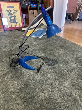 Lámpara Escritorio Ikea Vintage 1999 Azul
