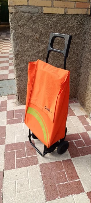 Carro de compra Garmol 4 ruedas naranja