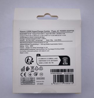 Cargador Xiaomi 120W HyperCharge MDY-14-EE