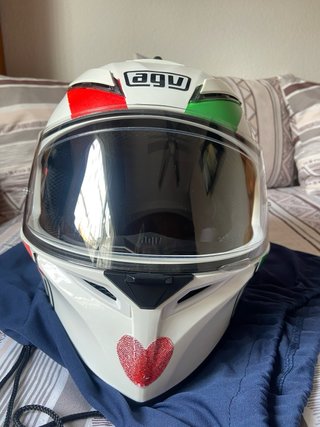 Casco AGV k3 Pinlock blanco