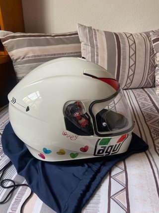 Casco AGV k3 Pinlock blanco