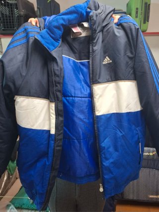 Chaqueta Adidas Azul y Blanca