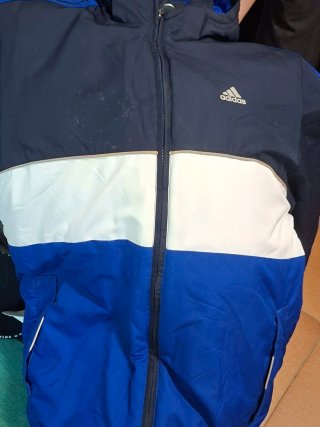 Chaqueta Adidas Azul y Blanca