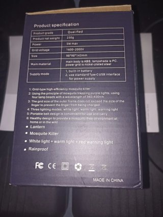 Lâmpada Anti Mosquitos TFORT Elétrica