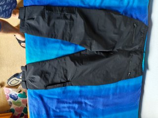 Pantalón Cargo Zara Nylon Negro Talla M