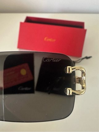 Gafas Cartier Premier Negras y Doradas