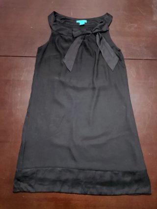 Vestido fiesta H&M negro lazo