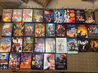 Lote 33 películas Disney originales DVD y Blu-ray