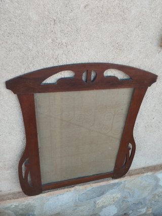 Pareja Marcos Modernistas Madera y Cristal