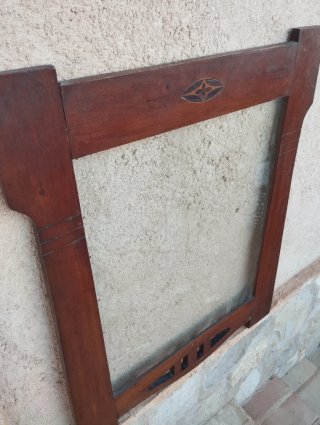 Pareja Marcos Modernistas Madera y Cristal
