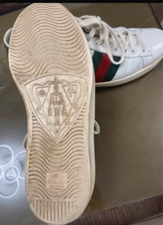 Zapatillas Gucci Blancas Rayas Verdes y Rojas