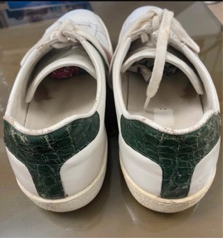 Zapatillas Gucci Blancas Rayas Verdes y Rojas