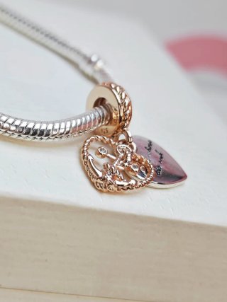 Pandora Charm Corazón Rose Gold Love