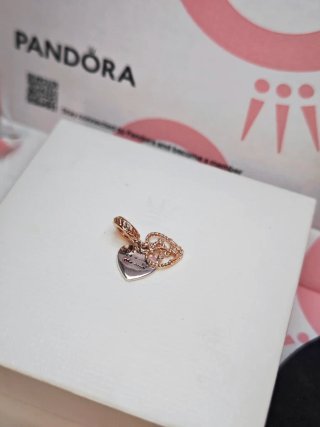 Pandora Charm Corazón Rose Gold Love