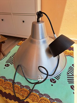 Lámpara colgante gris metálica IKEA