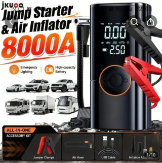 Arrancador Coche 8000A con Compresor