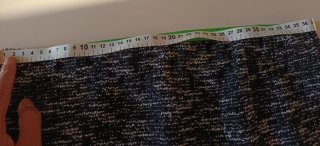 Falda Tweed Negra y Blanca(cintura 36 +largo 40