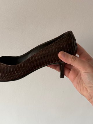 Zapatos de tacón marrones Corte Inglés