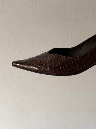 Zapatos de tacón marrones Corte Inglés