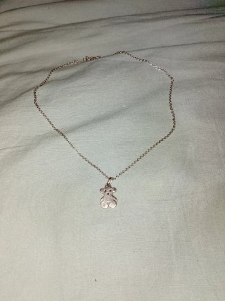 Conjunto Tous Cadena y Colgante Oso bañada oro