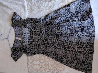 Vestido Springfield Raso Estampado Talla M