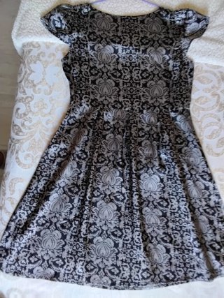 Vestido Springfield Raso Estampado Talla M
